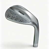 Wedge de golf haut de gamme à double semelle rebondissante, design de logo personnalisé, rainures complètes, wedge de sable