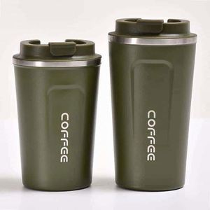 304 Stainless Steel Coffee Mug Portable Car <b>Thermos</b> Business Office Gift Dual-Drink Mug - Product Image 3