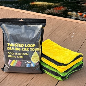 Edgeless Microfiber Plush <b>Towel</b> 600GSM Super Soft 40X40cm Car Wash Twisted Loop <b>Towel</b> for Auto Detailing - Product Image 1