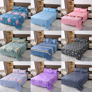高品質シングルフラットシーツ、同柄枕カバー付き、低価格プリントベッドシーツ - Product Image 4