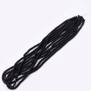 <strong>Black</strong> Seed 8mm Glass <strong>Beads</strong> Stock for Sale <strong>Bead</strong> Strand Full Hole 32 Inch Loose <strong>Beads</strong> for Jewelry Making - Product Image 5