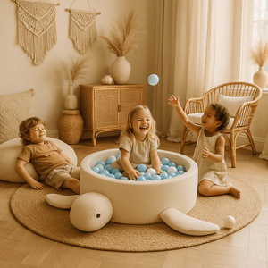 Piscine à balles en mousse souple sur le thème des tortues pour enfants, jeux d'intérieur, 4-6 ans - Product Image 3