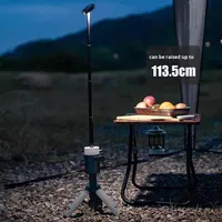 Lanterne de camping LED portable multifonctionnelle avec télécommande, étanche IP65, rechargeable par USB, support puissant, certifiée CE