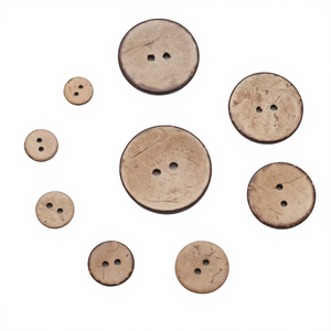 <strong>Coconut</strong> <strong>Shell</strong> Wooden <strong>Buttons</strong> - Round 2 &amp; 4 Holes <strong>Buttons</strong> For Coats, Shirts &amp; Craft Sewing - Product Image 2