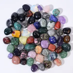 Groothandel Bulk Hot Koop Diverse Natuurlijke Healing Getrommeld Quartz Kristallen Kleurrijke Trommelstenen
