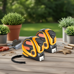 2 packs de rubans à mesurer rétractables de 25 pieds, mesures impériales et métriques, verrouillage automatique, utilisation en extérieur - Product Image 2