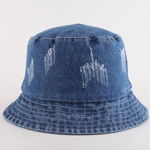 Tùy Chỉnh Mùa Hè Bảo Vệ Phụ Nữ Người Đàn Ông Denim Xô Hat - Product Image 1