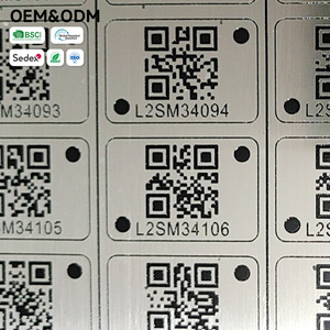 Étiquettes d'inspection personnalisées en métal gravé sablé anti-reflet pour instruments <span class=keywords><strong>de</strong></span> laboratoire médical, plaques anti-corrosion avec <span class=keywords><strong>code</strong></span> QR - Product Image 5