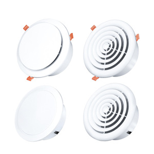 Circular Air <b>Vent</b> Clip On ABS Single Layer Rotatable Adjustable Flow <b>Ceiling</b> Ventilation Cover - Product Image 2