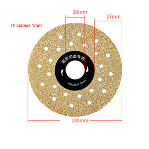 Disques de coupe fins pour carreaux de porcelaine, céramique et marbre, pour machine à marbre, meuleuse d'angle et outil de polissage - Product Image 2