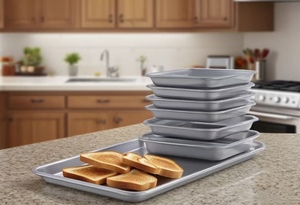 Teglia da forno commerciale con perline aperte 6.5X9.5 pollici di qualità professionale per <span class=keywords><strong>teglie</strong></span> e padelle - Product Image 5