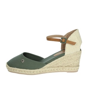 Espadrillas blu 170743 sandali con zeppa da donna - Product Image 1