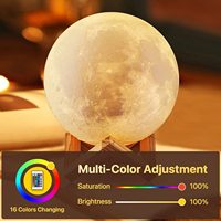 STELLAR PATH Lampe Coran LED Bluetooth Écologique Personnalisée 16 Couleurs 15cm avec Haut-parleur et Veilleuse, Alimentation USB et Piles