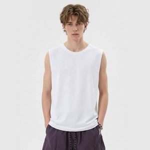 Débardeur 100% Coton Respirant Doux Col Rond Sport Sans Manches Décontracté pour Homme – T-shirt d'Été Sans Manches pour Homme - Product Image 1