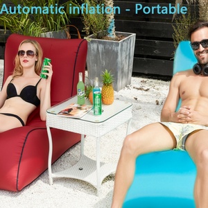 Outdoor <b>Inflatable</b> Recliner Portable <b>Inflatable</b> <b>Sofa</b> With Charging Beach Backyard Camping Gear Customizable - Product Image 6