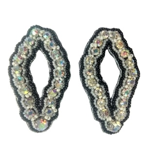 New style Handmade statement <b>black</b> Beaded fashion <b>Earring</b> for Women fashion artificial jewelry - Product Image 1