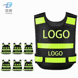 سترة أمان عالية الدقة معتمدة من ANSI/EN ISO سترة عمل عاكسة شبكية لأمن المرور - Product Image 1