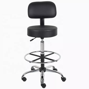 CA industriel <span class=keywords><strong>noir</strong></span> hôpital mobilier <span class=keywords><strong>de</strong></span> laboratoire dentaire et médical chaises <span class=keywords><strong>de</strong></span> <span class=keywords><strong>bar</strong></span> à hauteur réglable tabourets <span class=keywords><strong>de</strong></span> <span class=keywords><strong>bar</strong></span> avec roues repose-pieds - Product Image 2