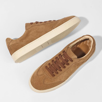 Chaussures de skate rétro en daim avec logo personnalisé, pointures 38-44, chaussures décontractées classiques, baskets à lacets pour la marche quotidienne