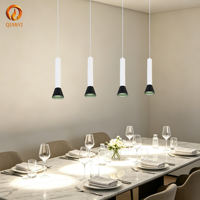 Luminaire suspendu en aluminium à LED, forme cylindrique unique, style industriel, support de lampe GU10, applique murale, luminaire d'intérieur, petit modèle