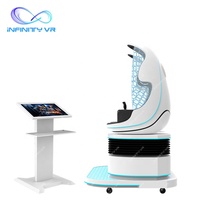 Machine interactive de jeu de joueur du simulateur 2 de cinéma 9D VR de réalité virtuelle d'oeufs de chaise du cinéma VR de nouvelle forme électrique de dinosaure