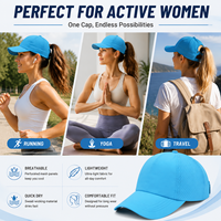 Casquette de sport imperméable à logo personnalisé, séchage rapide, respirante, protection UV, pour femmes, OEM