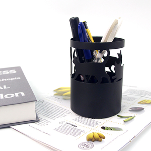 <b>Makeup</b> Brush <b>Holders</b> Concrete Desktop Pencil <b>Holder</b> Cup and Pen <b>Holder</b>, Office Stationery Organizer - Product Image 5