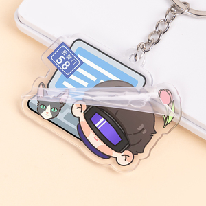Tùy Chỉnh Acrylic Keychain Trong Suốt Móc Chìa Khóa Nhẫn Cho Thủ Công Rõ Ràng Đầy Màu Sắc Mặt Dây Chuyền Tự Làm Acrylic Quyến Rũ Bán Buôn - Product Image 3