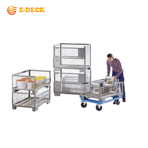 Nhiệm Vụ Nặng Nề <span class=keywords><strong>Stackable</strong></span> Mạ Kẽm Thép Hậu Cần Lưu Trữ <span class=keywords><strong>Pallet</strong></span> Kim Loại Stillages Lồng - Product Image 6