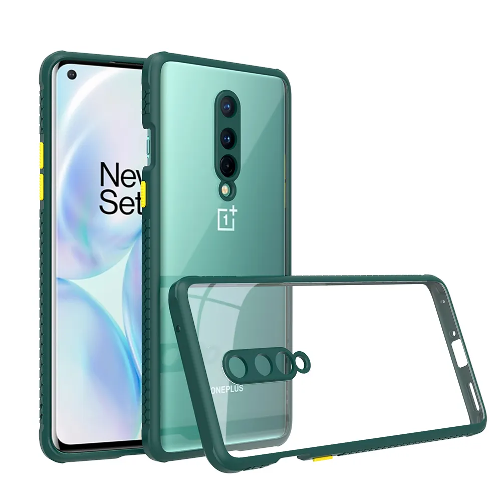 Tschick For Oneplus 9 Pro Case 8 8T Shock-resistant Crystal Transparent Hard Back Cover Phone Clear bag 1+8 1+9 Plus