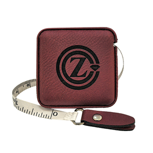 Mètre ruban en cuir fait main, style rétro vintage, avec porte-clés, pour la couture et la mercerie - Product Image 1