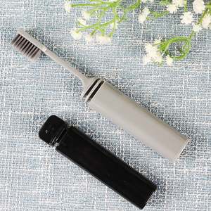 Brosse à dents pliable en bambou portable, poils doux, facile à plier pour les voyages, le camping, la randonnée, les aventures en plein air - Product Image 6