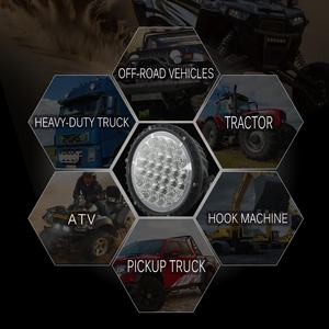 Luz Led de 7 pulgadas para parachoques de camión, focos de trabajo de 12-24v para automóvil, todoterreno, <span class=keywords><strong>4x4</strong></span> - Product Image 3