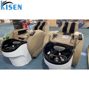 เตียงนวดสระผมไฟฟ้า Kisen Popular รุ่นยอดนิยม เฟอร์นิเจอร์ร้านเสริมสวย เก้าอี้สปาหัว พร้อมหนังคุณภาพสูงแบบสั่งทำพิเศษ - Product Image 4