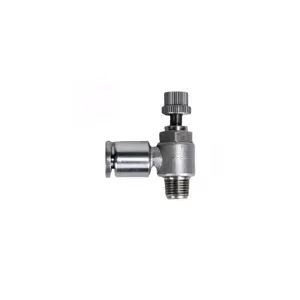 Low Price Hot Sale Stainless Steel Pneumatic Connector SL Flow Control Valve Pneumatic Fittings For Air Hose