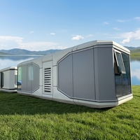 Maisons préfabriquées mobiles de 40 pieds, conteneurs maritimes, maisons modulaires préfabriquées, bureau extérieur, pod