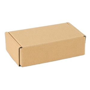 BAS quantité minimale de commande Grande boîte de déménagement pliable en carton ondulé kraft personnalisée Matériaux recyclés pour envoi de chaussettes en fourrure Petite entreprise - Product Image 3