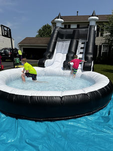Casa de Brinco Inflable Negra de Grado Comercial para Niños y Adultos, Portátil, para Uso en Exteriores y Patios Traseros, <span class=keywords><strong>Inversión</strong></span> Comercial - Product Image 6