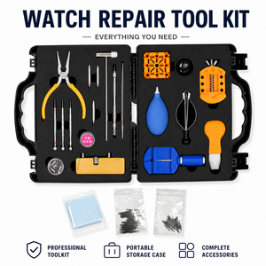 Kit Professionale di Strumenti per Riparazione Orologi per Gioiellerie, Orologiai e Sostituzione Batterie - Set all'Ingrosso per Fabbriche - Product Image 1