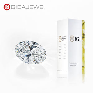 Diamante Ovalado Cultivado en Laboratorio GIGAJEWE, Piedra Suelta de 1ct a 8ct, Color DEF, Claridad VVS/VS, Diamante CVD para Anillos de Compromiso - Product Image 1