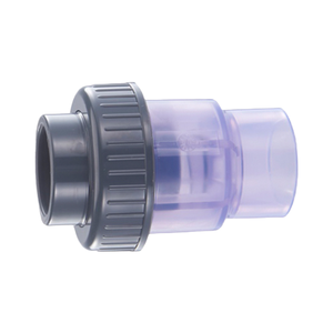 <span class=keywords><strong>Valvola</strong></span> <span class=keywords><strong>di</strong></span> ritegno industriale trasparente/trasparente unidirezionale dell'acqua del PVC <span class=keywords><strong>di</strong></span> plastica - Product Image 3