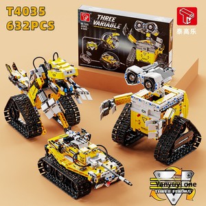 Bloques de construcción ensamblados Wall-E <span class=keywords><strong>Robot</strong></span> modelo Control remoto tres transformadores Mecha juguete de plástico para niños nuevo producto - Product Image 6