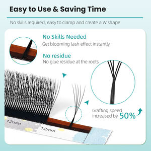 Extensions de cils Yelix personnalisées, effet 3D 4D 5D, éventails, Milk 0.07 0.10, plateaux de cils, extensions de cils volume - Product Image 5