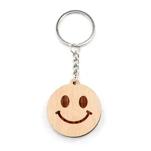 Kadın çanta Charms için anahtar zincirleri araba anahtarı kolye çanta çanta dekorasyon gülümseme ifade anahtarlıklar