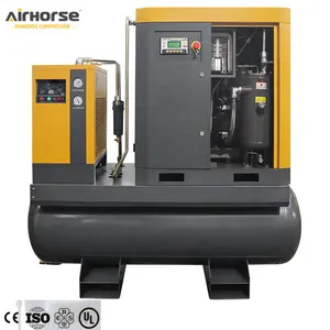 Four In One Model Screw Compressor 7.5-22KW 220V Airhorse Compressor 8bar 10bar 16bar Fixed Speed with Hanbell Air End