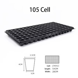Bandejas de Germinación de Semillas Duraderas de 21, 32, 50, 72, 105 y 128 Celdas para Cultivo de Vegetales y Flores, Bandejas de Vivero para Jardín - Product Image 5