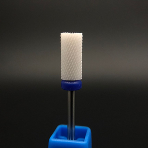 Punte per fresa in ceramica per rimozione rapida di acrilico e gel duro, punte piatte a barilotto grande per manicure e pedicure - Product Image 5