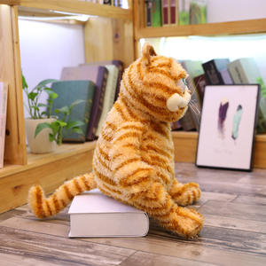 Peluche de <span class=keywords><strong>Gato</strong></span> Naranja Gordo, Juguete de <span class=keywords><strong>Gato</strong></span> <span class=keywords><strong>Amarillo</strong></span> Realista para Niños y Niñas, Regalo de Navidad o Cumpleaños - Product Image 5