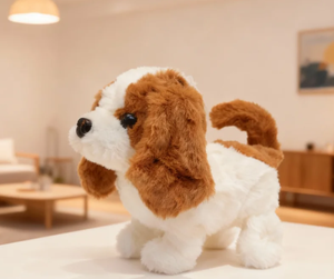 Chó con điện tử Saint Bernard tuyệt vời, đồ chơi chân thực, có thể đi và sủa, đồ chơi thú cưng cho trẻ em - Product Image 3