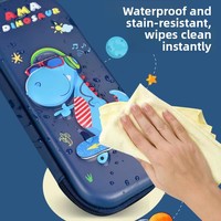Estuche de Lápices de Cuero 3DPU con Diseño de Conejo de Dibujos Animados para Niños de Primaria, Bolsa de Lápices EVA Impermeable sin Cierre, Venta al por Mayor para Comercio Exterior
